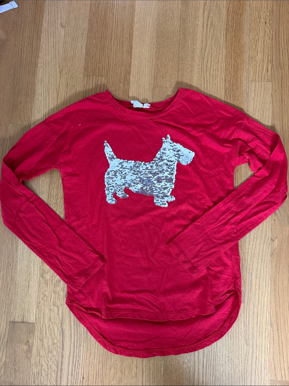 GAP long sleeve sequin flip shirt